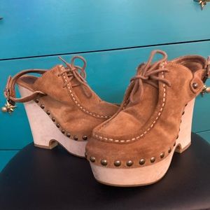 Seven for all mankind platform mules